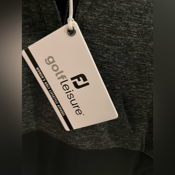 New FootJoy Black Heather Block Half Zip Midlayer - Picture 2 of 6
